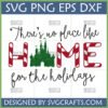 Disney Christmas Home SVG with green castle and candy cane letters for holiday crafting