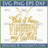 This is How I Fight My Battles SVG with worship hands, Christian inspirational design for Cricut