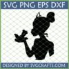 Princess Tiana Frog SVG Silhouette for Cricut and Silhouette cutting machines