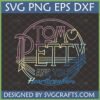 Tom Petty and the Heartbreakers SVG PNG EPS DXF retro gradient outline logo for Cricut