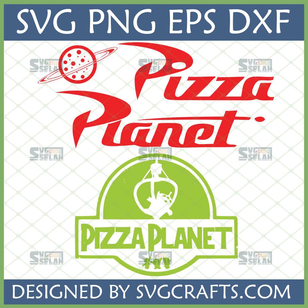 Pizza Planet SVG Bundle for Cricut featuring classic logo and Toy Story Alien Claw Machine design