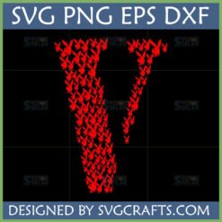 Red Playboy Bunny Vlone SVG digital design file for custom streetwear apparel