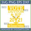 Vote Dutton Rip SVG Yellowstone Design with We Eliminate Problems Quote