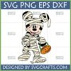 Mickey Mouse Mummy Halloween SVG for Cricut and Silhouette